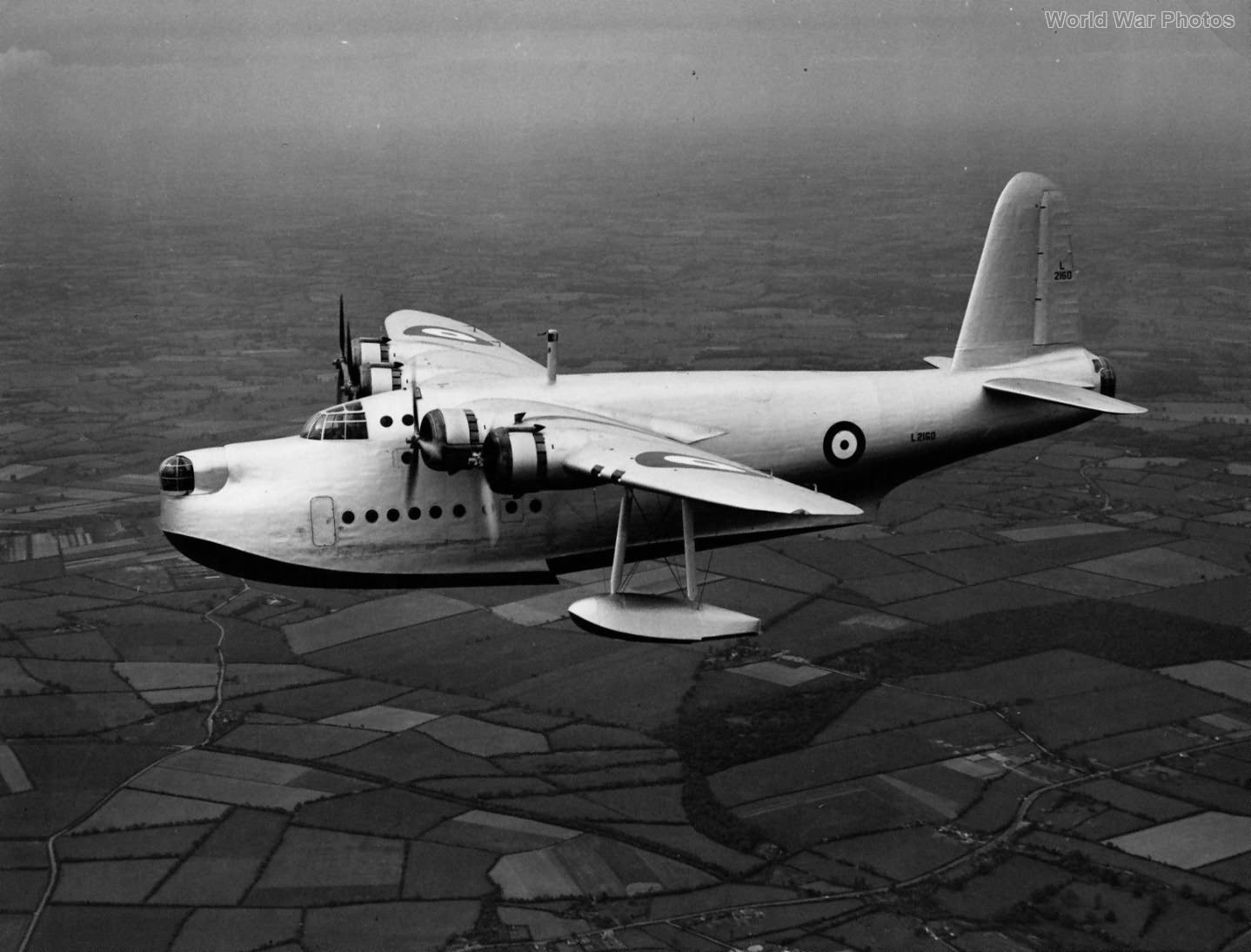 Short Sunderland Mk I L In Flight World War Photos