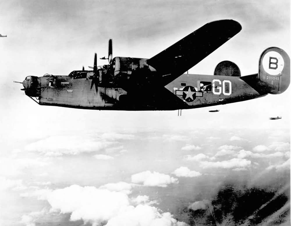 B-24 Liberator Naughty Nan 42-99949 Of The 93 Bomb Group 328 Bomb ...