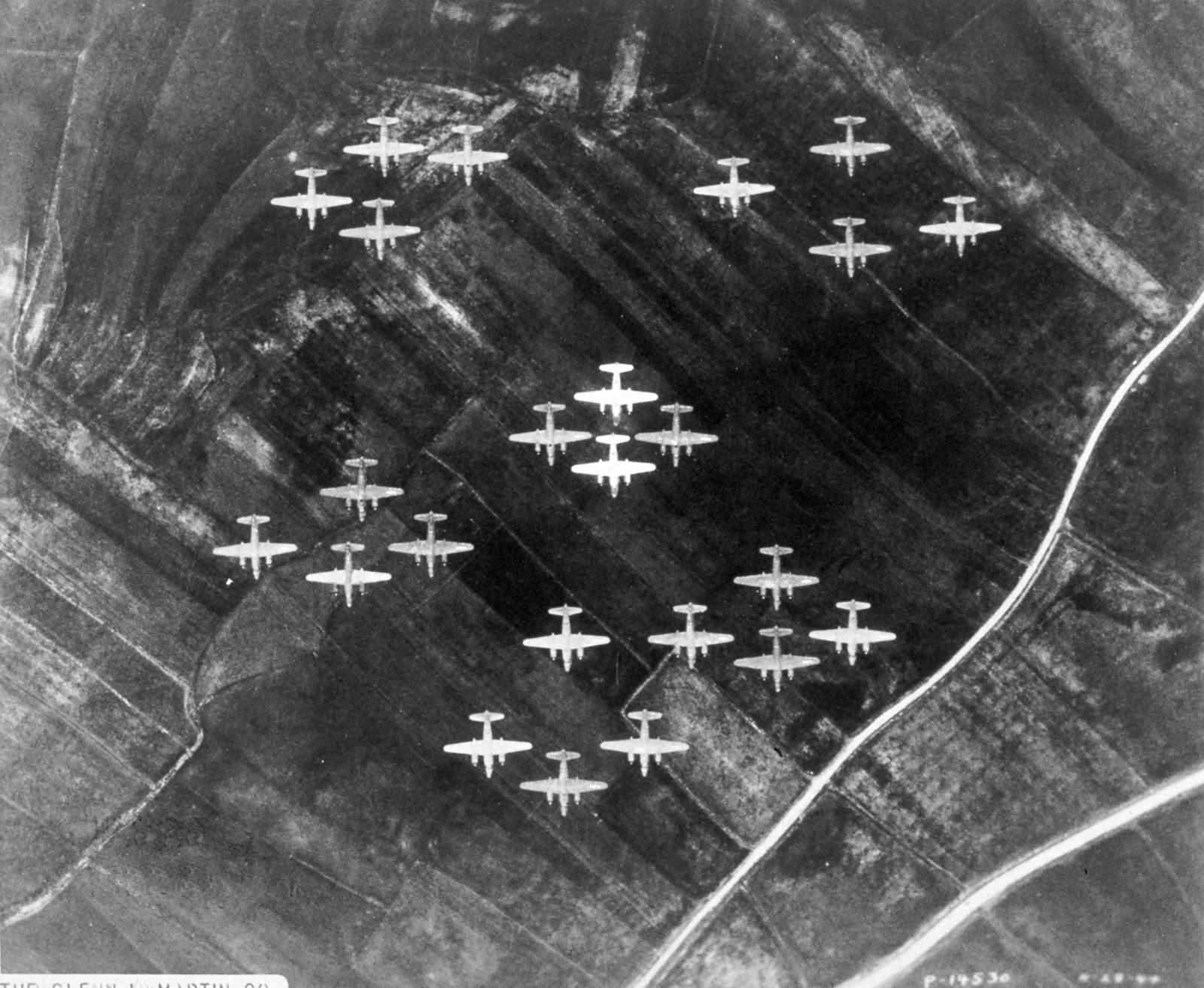 Martin B-26 Marauder Bombers Formation | World War Photos