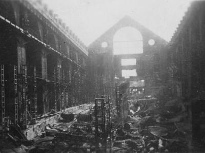 Bombed Building Factory Nr Vierville Normandy June 1944