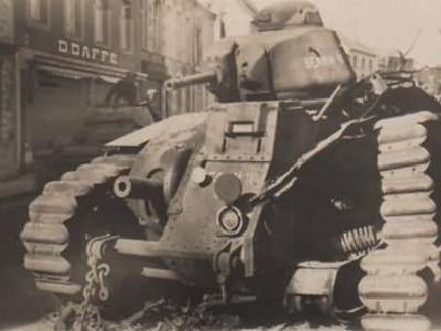 French Char B1 bis tank BEARN II in Beaumont