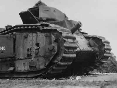 B1 bis tank number 440 of the 46th BCC named CHEF D’ESCADRON BOSSUT