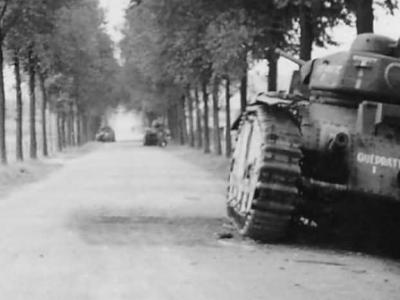 B1 bis tank #438 „T” of the 37th BCC named GUEPRATTE France 1940