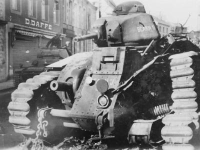 B1 bis tank #401 of the 37th BCC named Bearn II Beaumont Belgium 1940 2