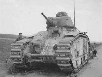 French B1 bis tank 270 named Typhon