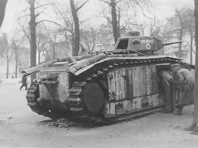 French Char B1 tank number 112 named Mulhouse 2