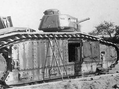 Char B1 bis tank 257 named BOURRASQUE of 15th BCC