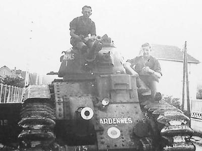 Char B1 bis tank named ARDENNES number 115