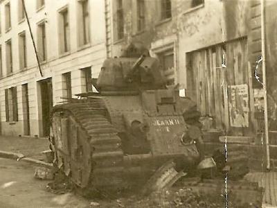 Char B1 tank number 401 of the 37th BCC named BEARN II – wreck