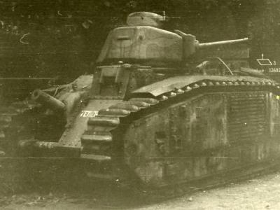 French Char B1 bis tank number 246 of the 8th BCC named Temeraire 2