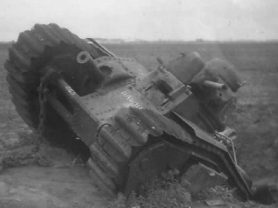 French Char B1 bis tank #463 „G” of the 28th BCC named Davout