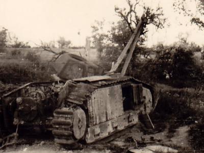 Char B1 bis destroyed by internal explosion 2
