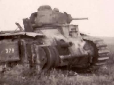 French Char B1 bis tank number 379 of the 49th BCC named Maury