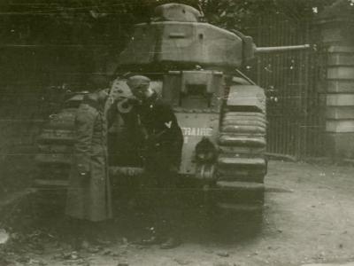 French Char B1 bis tank number 246 of the 8th BCC named Temeraire
