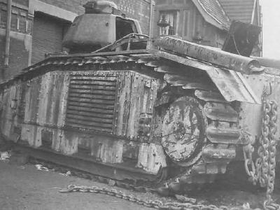 knocked out Char B1 bis