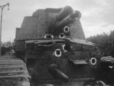 Detail of the turret of tank Char 2C