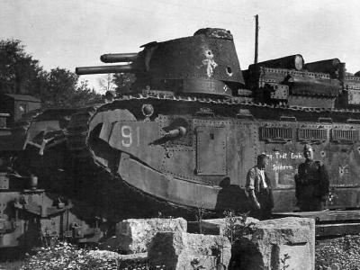 French super heavy tank Char 2C number 91 named Provence