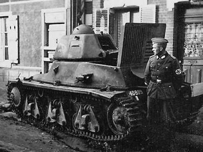 Char léger modèle 35H modifié 39 40829