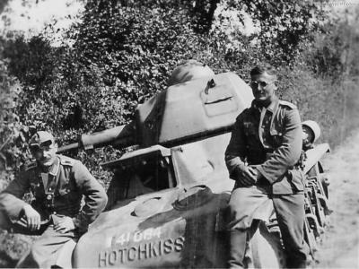 Char léger modèle 1935 H modifié 39 avec le canon SA38 41084