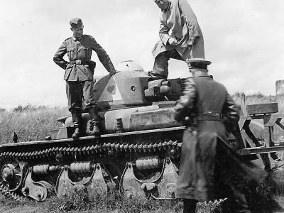 Captured tank R-35