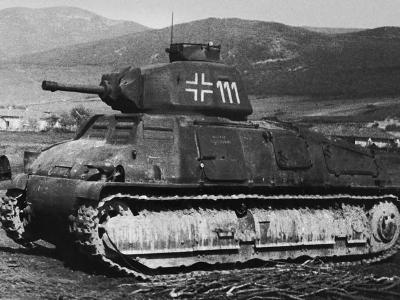 German Somua S-35 number 111 of the Panzer-Regiment 204, Crimea 1942