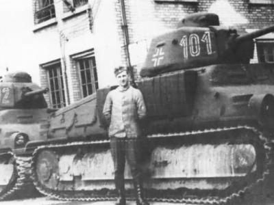 French-built Somua S35 101 in german service 2