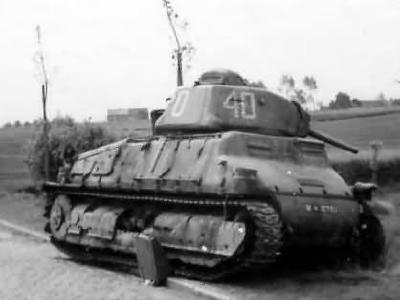 Somua S35 40 abandoned at the side of the road somewhere in France after the german attack in May 1940