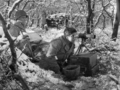155mm Artillery Observation Post Duren Germany December 1944