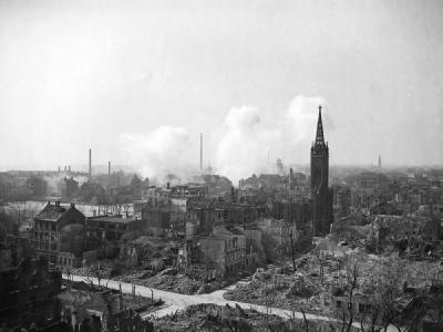 7th Army Shelled In Ruins Ludwigshafen Germany 1945