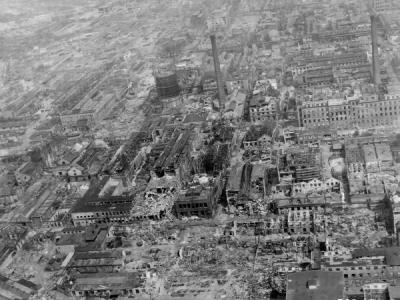 Aerial View Of The Ruins Of The IG Farbenindustrie Synthetic Chemical Plant In Ludwigshafen