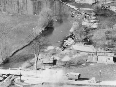 Allied Fighters Strafing German Vehicles Yugoslavia 1945