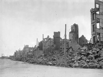 Bombed Shelled Ruins Nürnberg (Nuremberg) Germany 1945