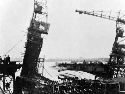 Floating Dock No. 5 At Deschimags Bremen U Boat Yard