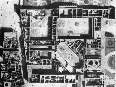 München Aerial View Residenz Feldherrenhalle Hofgarten May 1944