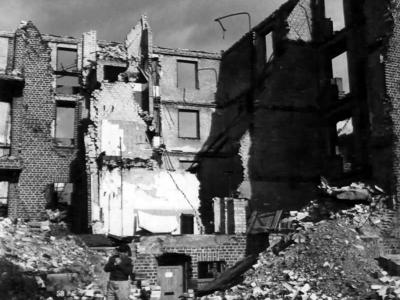 Ruins Of A German Apartment House In Hamburg 1945