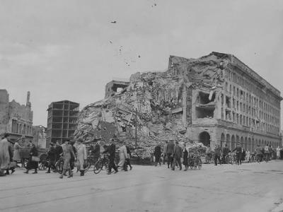 Ruins of Berlin Germania Haus des Fremdenverkehrs Potsdamer Strasse 1945