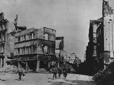 Ruins of Koblenz Kaffee Kaisers 1945 Lohrstrasse Fischel strasse