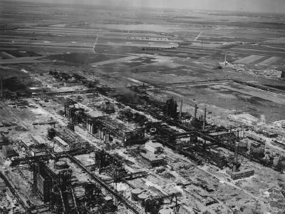 Ruins of Magdeburg Nord Barleben Schwerin Krosigk Damm 1945