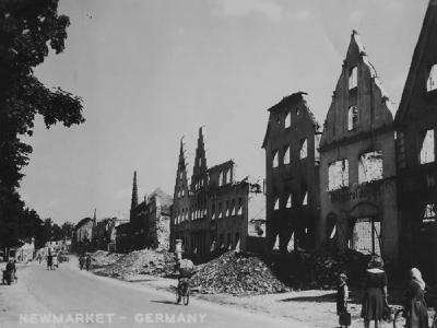 Ruins of Neumarkt in der Oberpfalz Obere Marktstrasse Bockwirtsgasser 1945