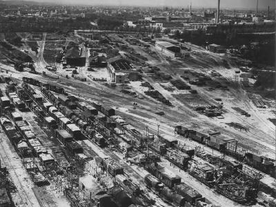 Ruins of Nürnberg (Nuremberg) Sud Hasenbuck Rangierbahnhof 1945