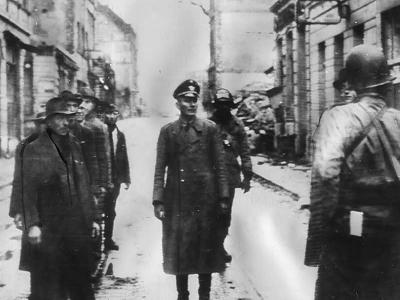 US Army in Köln (Cologne) Volkssturm Leutnant of Wehrmacht 8 March 1945