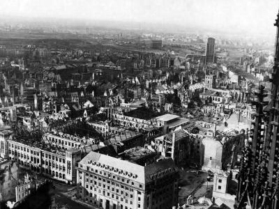 damaged section of Köln (Cologne) 1945