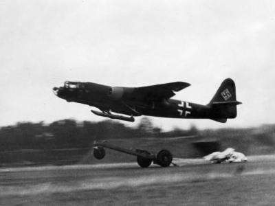 Arado Ar 234 V1 during takeoff