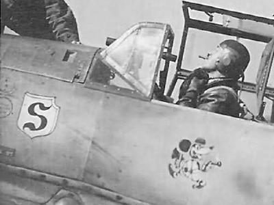 Adolf Galland in Bf109