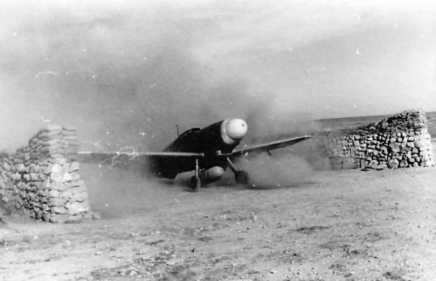 Bf 109F of the 5/JG 27 on start Martuba Africa 1942 2