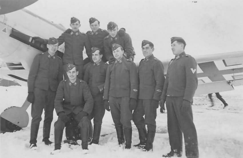 Luftwaffe Pilots and Bf109 E 5.JG 27 January 1940 Magdeburg Ost