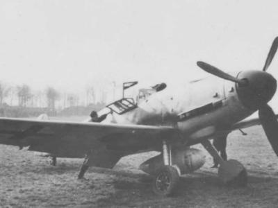 Messerschmitt Bf 109G on the ground