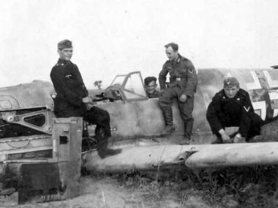 Destroyed Messerschmitt Me109
