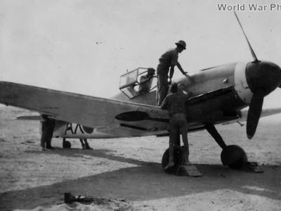 Captured Bf 109F-4 AX-? of the 1 Squadron SAAF, North Africa