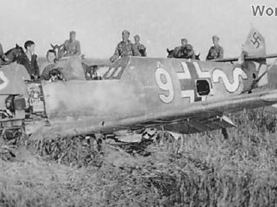 Crashed Bf109E of the III/JG 77 Eastern Front